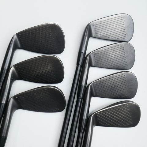 Used Cobra King Forged Tec Black Iron Set / 4 - PW / Stiff Flex