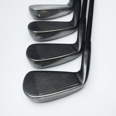 Used Cobra King Forged Tec Black Iron Set / 4 - PW / Stiff Flex