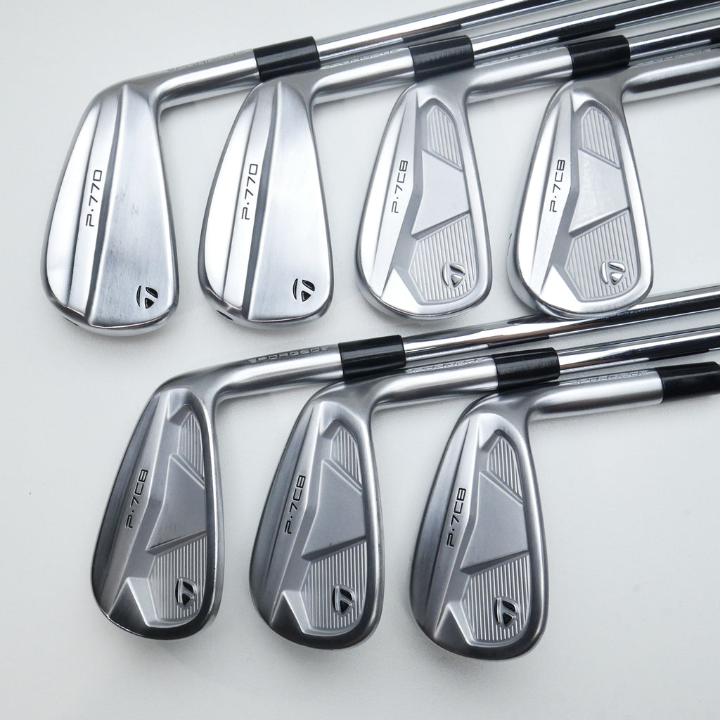 Used TaylorMade P770 2024 & P7CB 2024 Combo Iron Set / 4 - PW / X-Stiff Flex