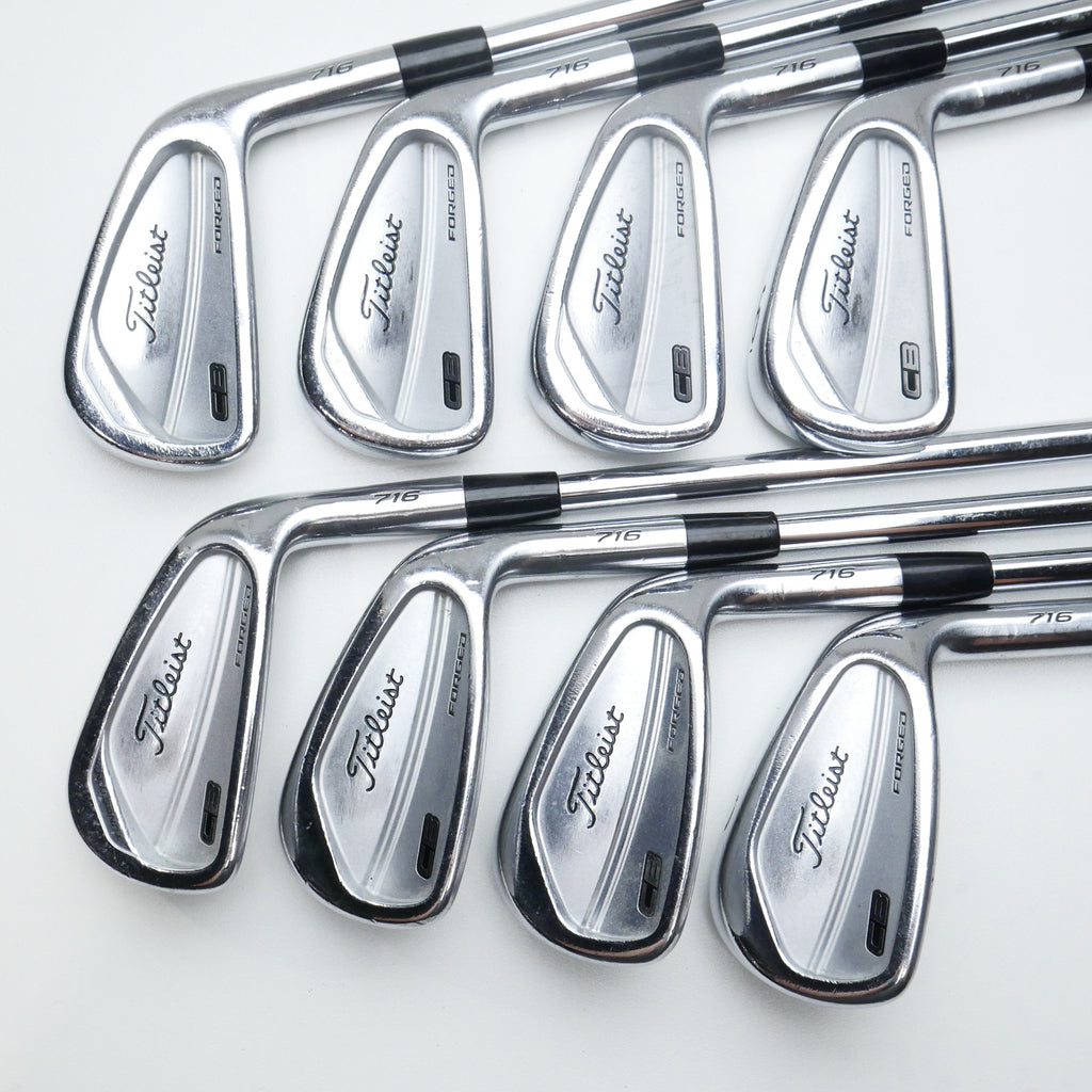 Used Titleist CB 716 Iron Set / 3 - PW / X-Stiff Flex