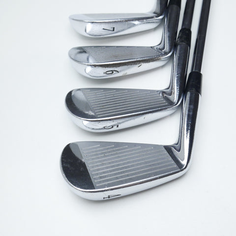 Used Mizuno MP-4 Iron Set / 4 - PW / Stiff Flex