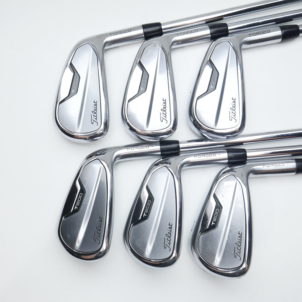 Used Titleist T200 2021 Iron Set / 5 - PW / Stiff Flex