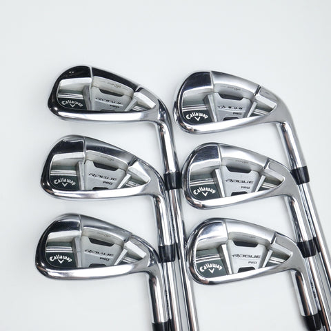 Used Callaway Rogue Pro Iron Set / 5 - PW / Stiff Flex