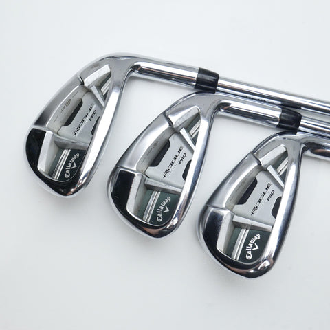 Used Callaway Rogue Pro Iron Set / 5 - PW / Stiff Flex