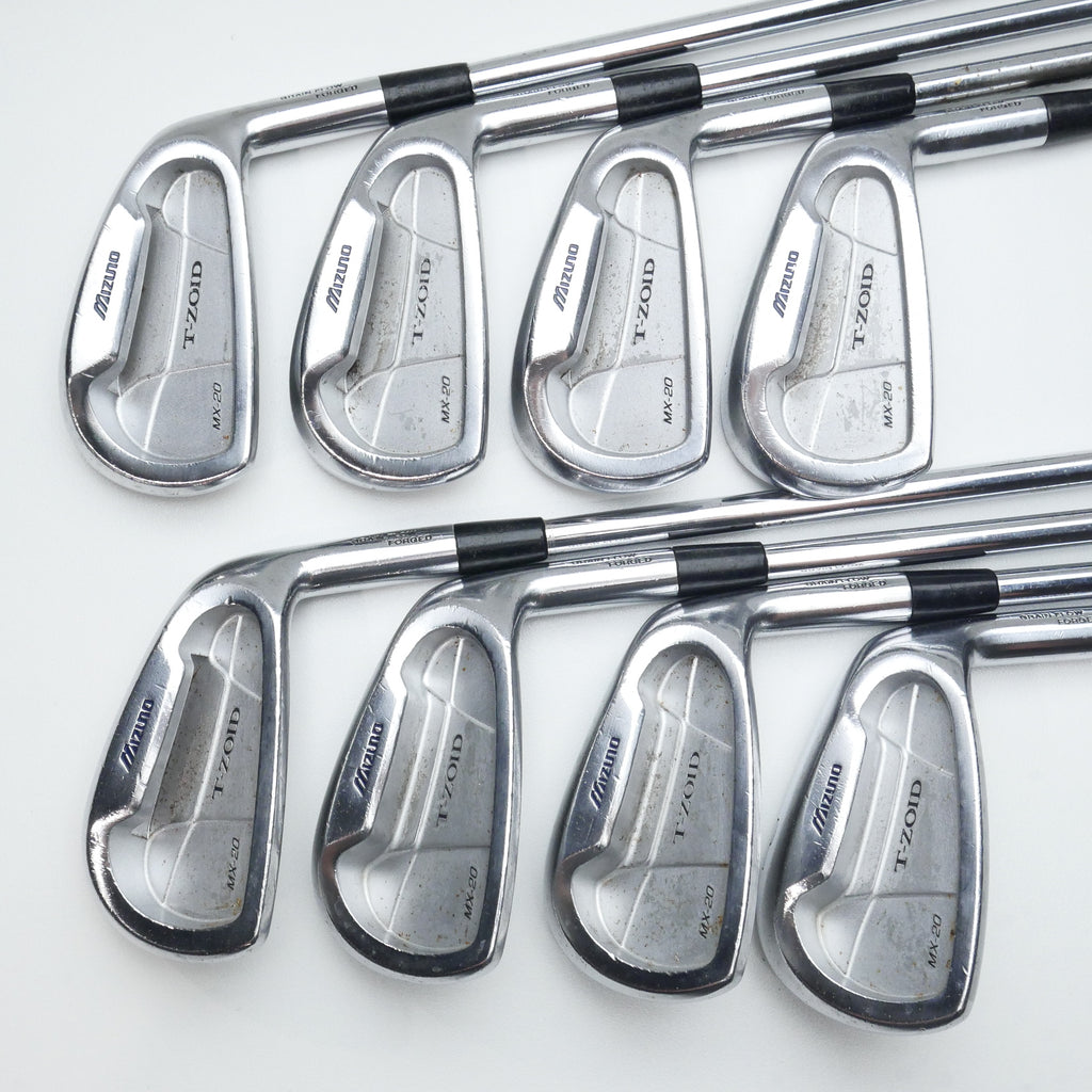 Used Mizuno MX-20 Iron Set / 3 - PW / Stiff Flex