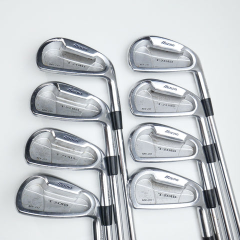 Used Mizuno MX-20 Iron Set / 3 - PW / Stiff Flex