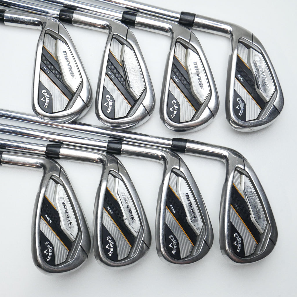 Used Callaway Mavrik Max Iron Set / 4 - PW + AW / Regular Flex / Left-Handed