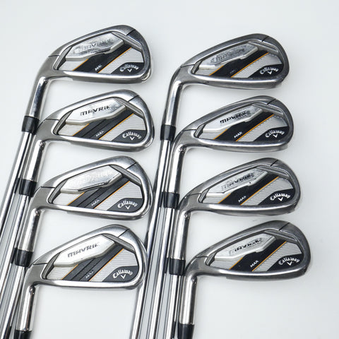 Used Callaway Mavrik Max Iron Set / 4 - PW + AW / Regular Flex / Left-Handed