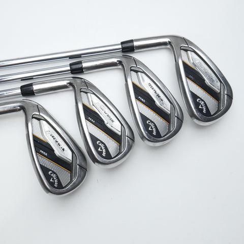 Used Callaway Mavrik Max Iron Set / 4 - PW + AW / Regular Flex / Left-Handed