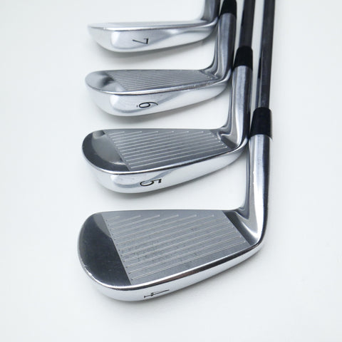 Used Mizuno MP-25 Iron Set / 4 - PW / Stiff Flex