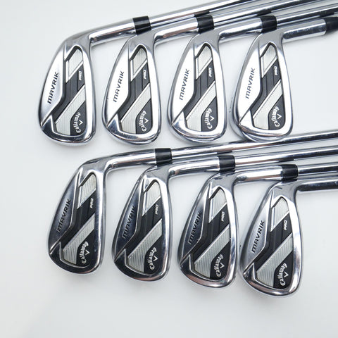 Used Callaway Mavrik Pro Iron Set / 3 - PW / Stiff Flex