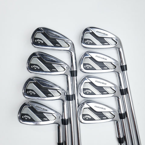 Used Callaway Mavrik Pro Iron Set / 3 - PW / Stiff Flex