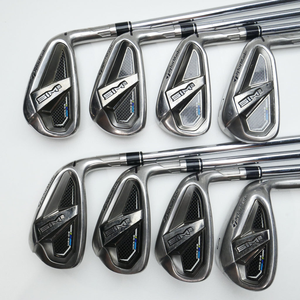 Used TaylorMade Sim2 Max OS Iron Set / 4 - SW / Regular Flex