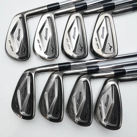 Used Mizuno MP-63 Iron Set / 3 - PW / Stiff Flex