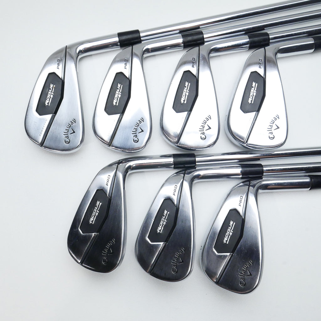 Used Callaway Rogue ST Pro Iron Set / 4 - PW / Stiff Flex