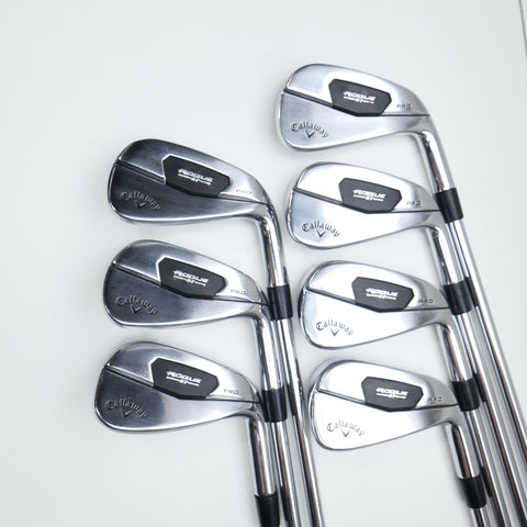 Used Callaway Rogue ST Pro Iron Set / 4 - PW / Stiff Flex