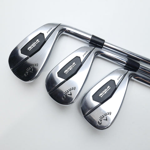 Used Callaway Rogue ST Pro Iron Set / 4 - PW / Stiff Flex