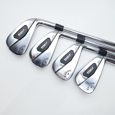 Used Callaway Rogue ST Pro Iron Set / 4 - PW / Stiff Flex