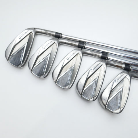 Used TaylorMade Stealth Iron Set / 4 - SW + AW / Stiff Flex