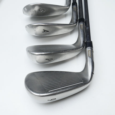 Used TaylorMade Stealth Iron Set / 4 - SW + AW / Stiff Flex