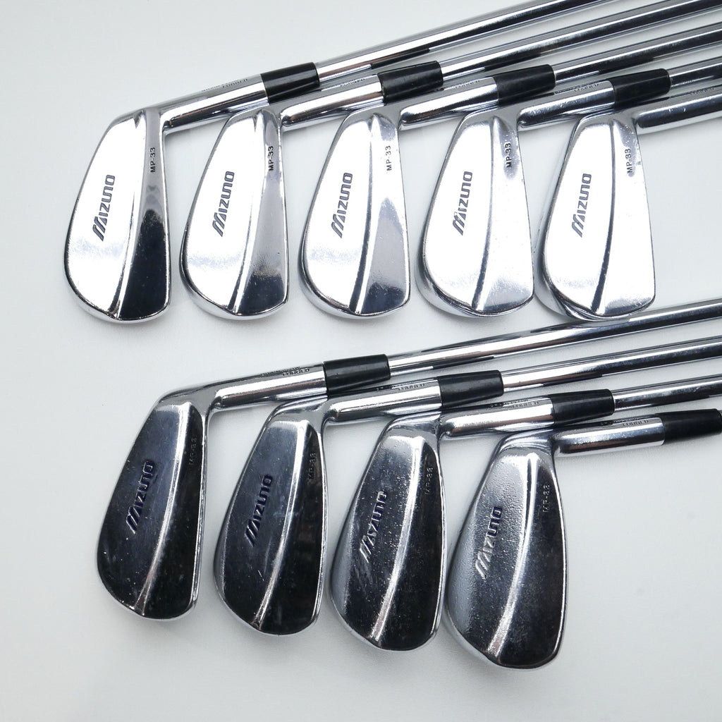 Used Mizuno MP-33 Iron Set / 2 - PW / Soft Regular Flex