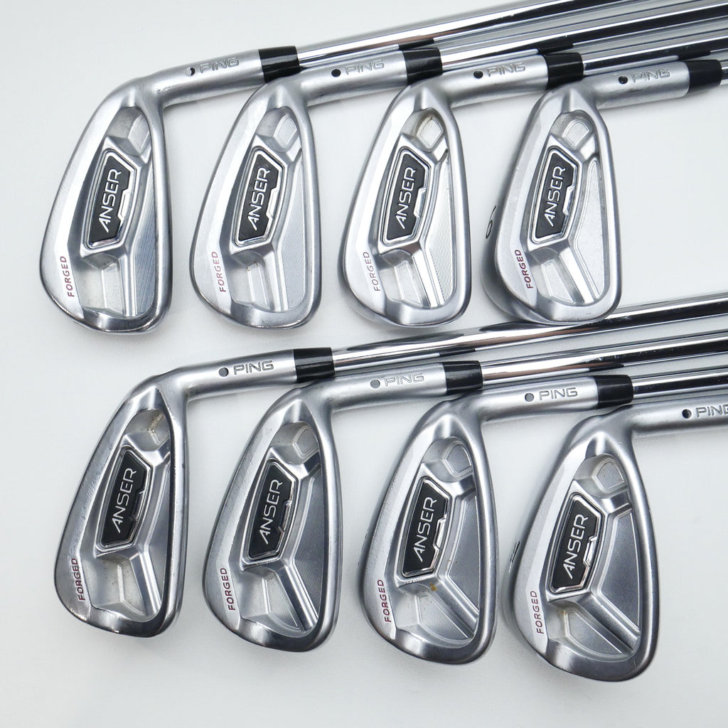 Used Ping Anser Forged 2010 Iron Set / 3 - PW / Stiff Flex