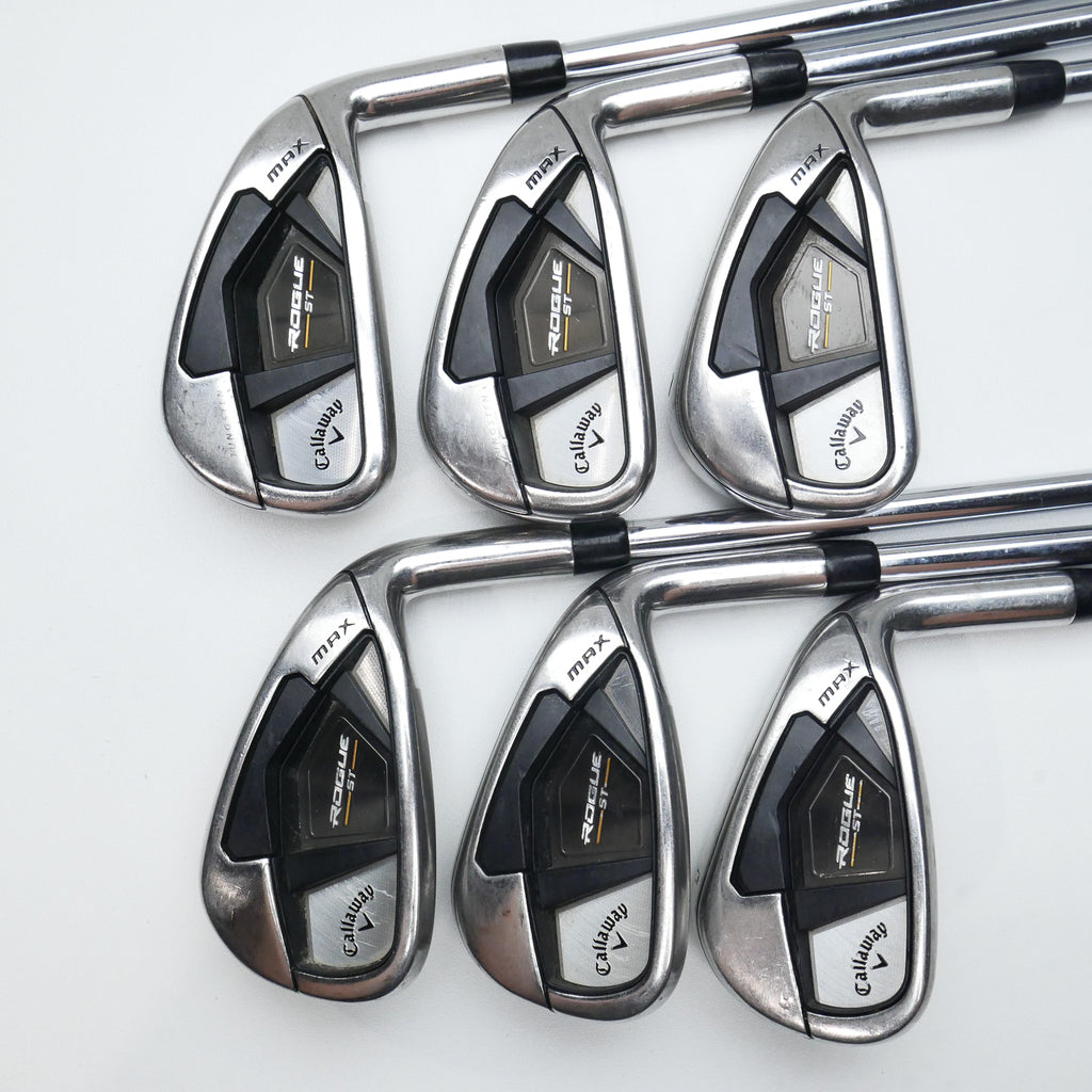 Used Callaway Rogue ST MAX Iron Set / 5 - PW / Regular Flex