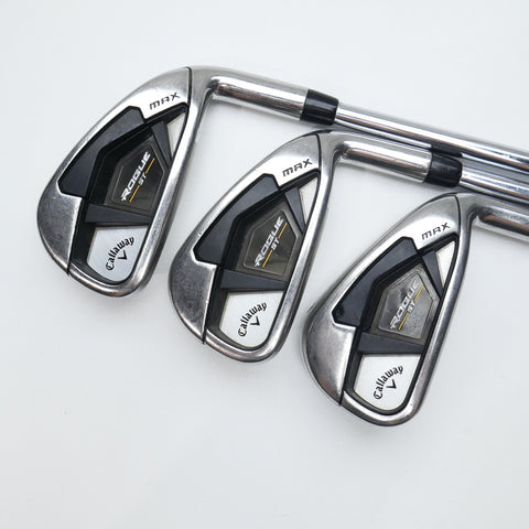 Used Callaway Rogue ST MAX Iron Set / 5 - PW / Regular Flex