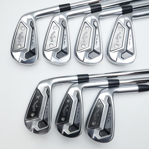 Used TOUR ISSUE Callaway Apex TCB Iron Set / 3 - 9 IRON / X-Stiff Flex