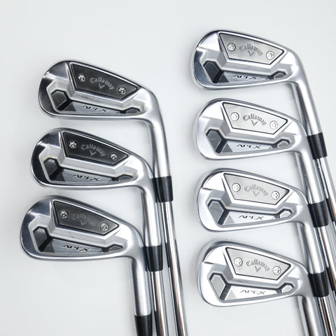 Used TOUR ISSUE Callaway Apex TCB Iron Set / 3 - 9 IRON / X-Stiff Flex