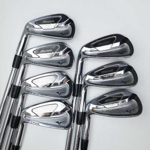 Used Mizuno MP-59 Iron Set / 4 - PW / X-Stiff Flex / Left-Handed