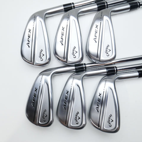 Used Callaway Apex Ti Fusion 250 Iron Set / 5 - PW / Stiff Flex