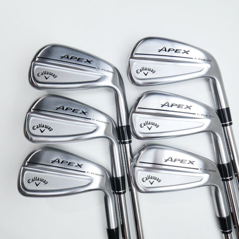 Used Callaway Apex Ti Fusion 250 Iron Set / 5 - PW / Stiff Flex