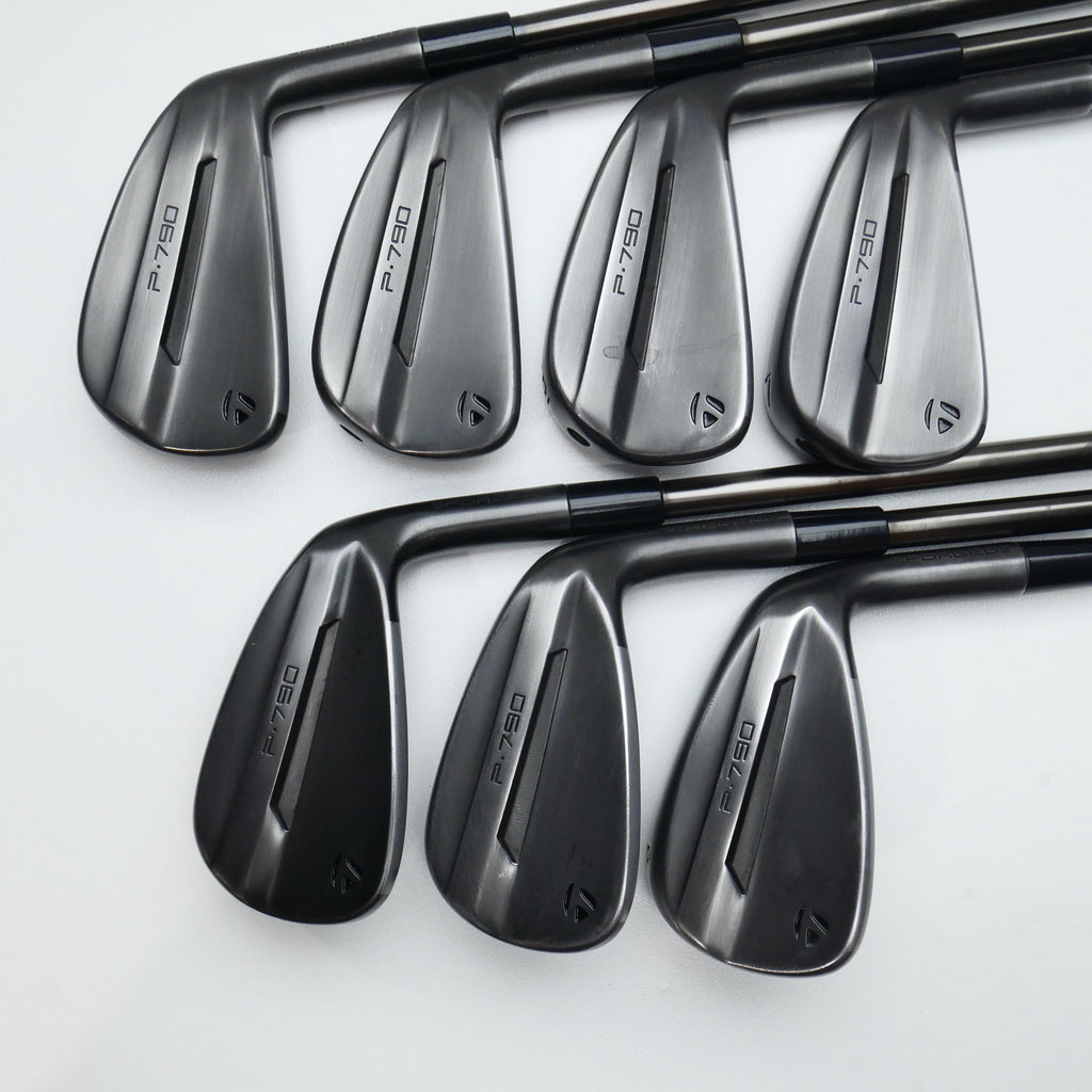 Used TaylorMade P790 2025 Battle Worn Iron Set / 4 - PW / Stiff Flex