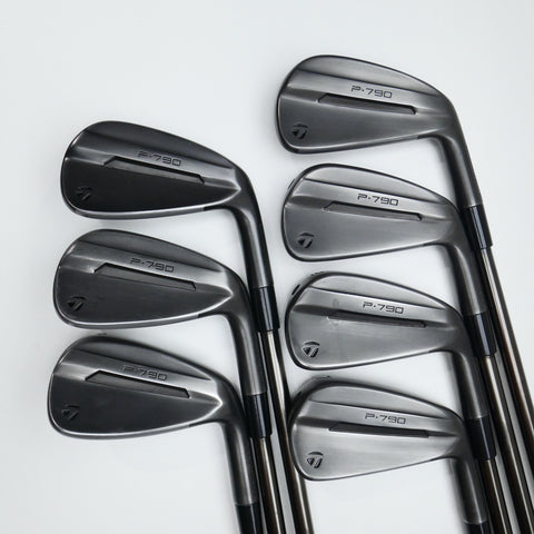 Used TaylorMade P790 2025 Battle Worn Iron Set / 4 - PW / Stiff Flex