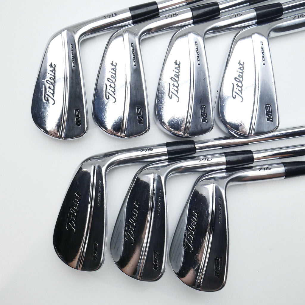 Used Titleist MB 716 Iron Set / 4 - PW / Stiff Flex