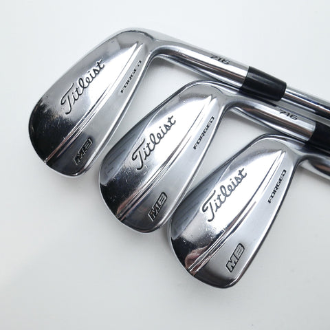 Used Titleist MB 716 Iron Set / 4 - PW / Stiff Flex