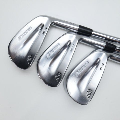 Used Mizuno MP-32 Iron Set / 5 - PW / Soft Regular Flex