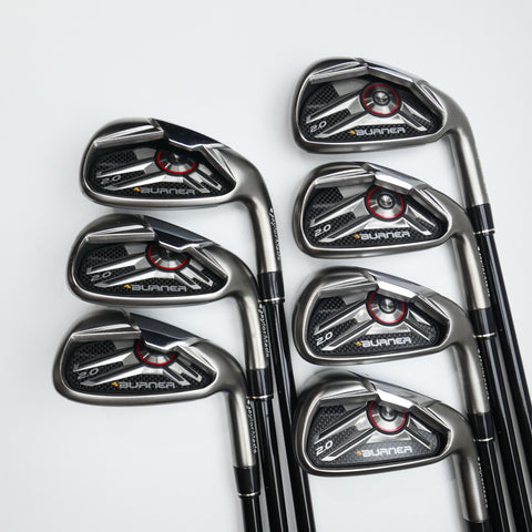 Used TaylorMade Burner 2.0 Iron Set / 4 - PW / Stiff Flex