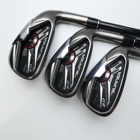Used TaylorMade Burner 2.0 Iron Set / 4 - PW / Stiff Flex