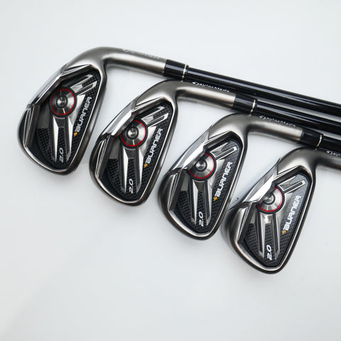 Used TaylorMade Burner 2.0 Iron Set / 4 - PW / Stiff Flex