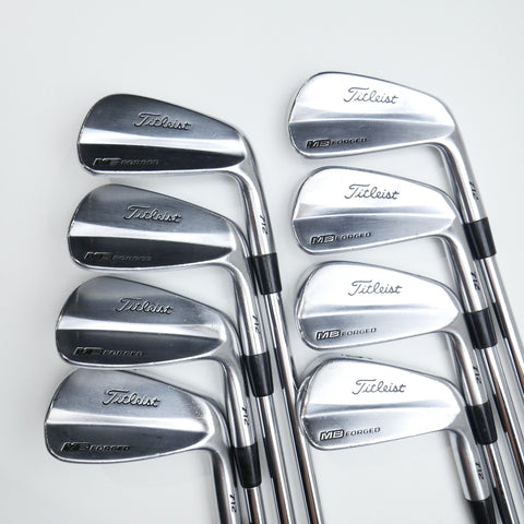 Used Titleist MB 712 Iron Set / 3 - PW / Stiff Flex