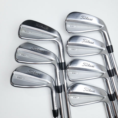 Used Titleist T100 2023 Iron Set / 4 - PW / Stiff Flex