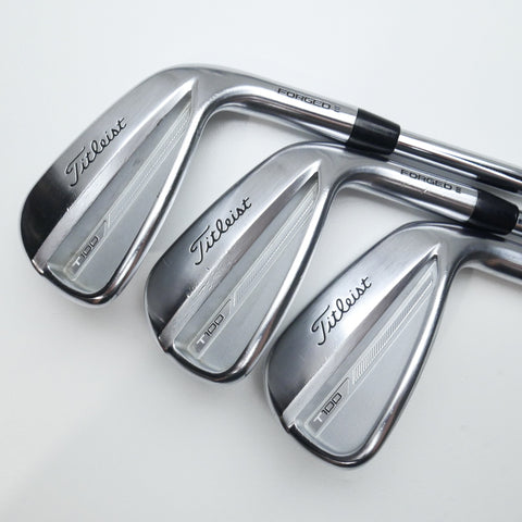 Used Titleist T100 2023 Iron Set / 4 - PW / Stiff Flex