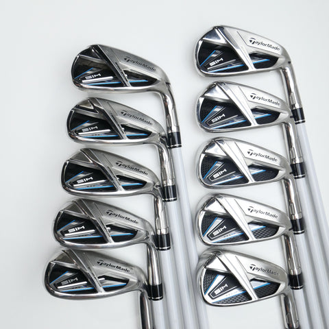 Used TaylorMade SIM Max Iron Set / 4 - SW + AW + LW / Ladies Flex