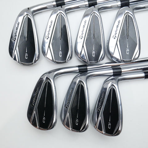 Used TaylorMade Qi Iron Set / 5 - PW + AW / Stiff Flex