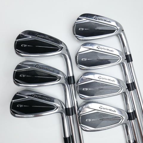 Used TaylorMade Qi Iron Set / 5 - PW + AW / Stiff Flex
