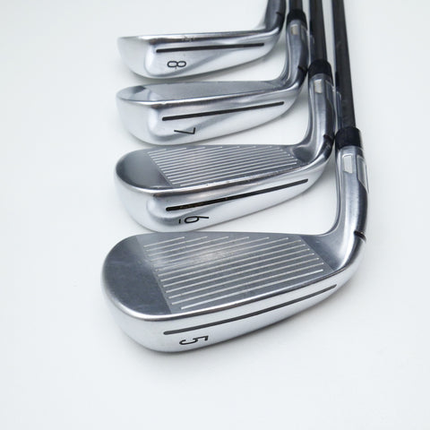 Used TaylorMade Qi Iron Set / 5 - PW + AW / Stiff Flex
