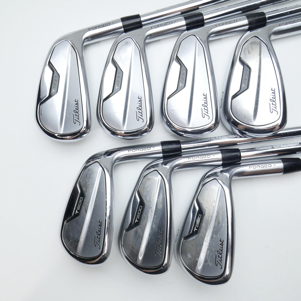 Used Titleist T200 2021 Iron Set / 5 - PW + 48° / Stiff Flex