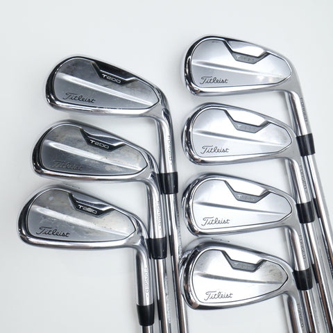 Used Titleist T200 2021 Iron Set / 5 - PW + 48° / Stiff Flex